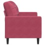 Zweisitziges Samtsofa in Bordeauxrot, 120 cm. von , Sofas - Ref: Foro24-4007618, Preis: 234,27 €, Rabatt: %