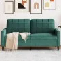 Dark green velvet 2-seater sofa, 140 cm by , Sofas - Ref: Foro24-4007626, Price: 231,26 €, Discount: %