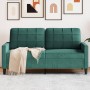 Zweiplätziges Samtsofa in dunkelgrün, 140 cm. von , Sofas - Ref: Foro24-4007626, Preis: 234,93 €, Rabatt: %