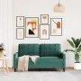 Dark green velvet 2-seater sofa, 140 cm by , Sofas - Ref: Foro24-4007626, Price: 231,26 €, Discount: %