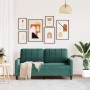 Zweiplätziges Samtsofa in dunkelgrün, 140 cm. von , Sofas - Ref: Foro24-4007626, Preis: 234,93 €, Rabatt: %