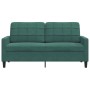Zweiplätziges Samtsofa in dunkelgrün, 140 cm. von , Sofas - Ref: Foro24-4007626, Preis: 234,93 €, Rabatt: %