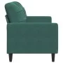 Dark green velvet 2-seater sofa, 140 cm by , Sofas - Ref: Foro24-4007626, Price: 231,26 €, Discount: %