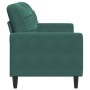 Zweiplätziges Samtsofa in dunkelgrün, 140 cm. von , Sofas - Ref: Foro24-4007626, Preis: 234,93 €, Rabatt: %