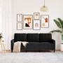 Dreisitzer-Sofa aus schwarzem Samt, 180 cm von , Sofas - Ref: Foro24-4007639, Preis: 254,86 €, Rabatt: %