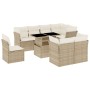 9-piece garden sofa set with beige synthetic rattan cushions by , Garden sets - Ref: Foro24-3266728, Price: 648,72 €, Discoun...
