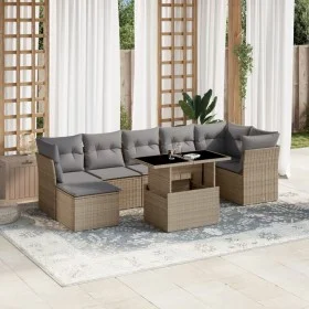 Set de sofás de jardín y cojines 8 piezas ratán sintético beige de , Conjuntos de jardín - Ref: Foro24-3266749, Precio: 511,8...