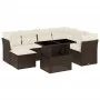 Garden set with 8 pieces of sofas and brown synthetic rattan cushions. by , Garden sets - Ref: Foro24-3266763, Price: 557,46 ...
