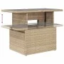 Gartensofa-Set mit 10-teiligen beigen Kissen aus synthetischem Rattan. von , Gartensets - Ref: Foro24-3266819, Preis: 635,98 ...