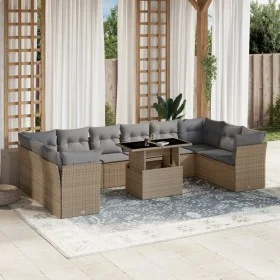 11-piece garden sofa set with beige synthetic rattan cushions by , Garden sets - Ref: Foro24-3266859, Price: 703,02 €, Discou...