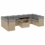 11-piece garden sofa set with beige synthetic rattan cushions by , Garden sets - Ref: Foro24-3266859, Price: 703,35 €, Discou...