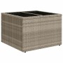 Conjunto de sofá de jardín 5 pcs Gris Claro Poliratán