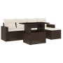 Set aus 6-teiligen Gartensofas und Kissen aus braunem Kunst-Rattan. von , Gartensets - Ref: Foro24-3267243, Preis: 395,71 €, ...