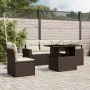 Set of 6-piece garden sofas and brown synthetic rattan cushions. by , Garden sets - Ref: Foro24-3267283, Price: 459,49 €, Dis...