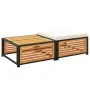 Gartentisch mit massivem Akazienholz-Hocker. von , Modulare Sofas für den Außenbereich - Ref: Foro24-367650, Preis: 185,67 €,...