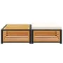 Gartentisch mit massivem Akazienholz-Hocker. von , Modulare Sofas für den Außenbereich - Ref: Foro24-367650, Preis: 185,67 €,...