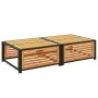Gartentisch mit massivem Akazienholz-Hocker. von , Modulare Sofas für den Außenbereich - Ref: Foro24-367650, Preis: 185,67 €,...
