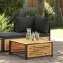 Mesa de jardín de madera maciza de acacia 68x68x30 cm de , Sofás modulares de exterior - Ref: Foro24-367644, Precio: 87,59 €,...