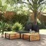 Mesa de jardín de madera maciza de acacia 68x68x30 cm de , Sofás modulares de exterior - Ref: Foro24-367644, Precio: 87,59 €,...