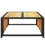 Mesa de jardín de madera maciza de acacia 68x68x30 cm de , Sofás modulares de exterior - Ref: Foro24-367644, Precio: 87,59 €,...