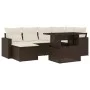 7-piece garden sofa set with brown PE rattan cushions by , Garden sets - Ref: Foro24-3267423, Price: 505,79 €, Discount: %