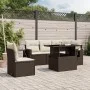 Set sofás de jardín 6 piezas y cojines ratán sintético marrón de , Conjuntos de jardín - Ref: Foro24-3267913, Precio: 466,24 ...