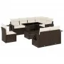 Set de sofás de jardín 9 pzas y cojines ratán sintético marrón de , Conjuntos de jardín - Ref: Foro24-3268043, Precio: 680,77...