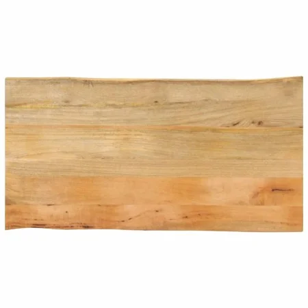 Tablero de mesa borde natural madera maciza mango 100x60x2,5 cm de , Tableros para mesas - Ref: Foro24-370718, Precio: 86,65 ...