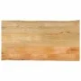 Massivholz-Tischplatte mit natürlicher Kante aus Mangoholz 100x60x2,5 cm. von , Tischplatten - Ref: Foro24-370718, Preis: 81,...
