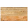 Massivholz-Tischplatte mit natürlicher Kante aus Mangoholz 100x60x2,5 cm. von , Tischplatten - Ref: Foro24-370718, Preis: 83,...