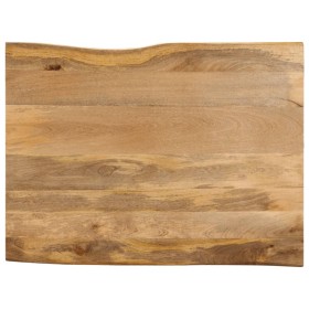 Massivholz-Tischplatte mit natürlicher Kante aus Mangoholz 100x80x2,5 cm. von , Tischplatten - Ref: Foro24-370724, Preis: 111...