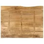 Solid mango wood natural edge table top 100x80x2.5 cm by , Table tops - Ref: Foro24-370724, Price: 98,35 €, Discount: %
