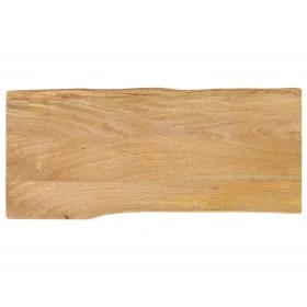 Solid mango wood table top with natural edge, 100x40x3.8 cm by , Table tops - Ref: Foro24-370732, Price: 94,03 €, Discount: %