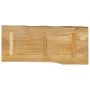 Solid mango wood table top with natural edge, 100x40x3.8 cm by , Table tops - Ref: Foro24-370732, Price: 94,03 €, Discount: %