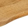 Solid mango wood table top with natural edge, 100x40x3.8 cm by , Table tops - Ref: Foro24-370732, Price: 94,03 €, Discount: %