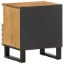 Mesita de noche de madera maciza de mango rugosa 40x34x46 cm de , Mesitas de noche - Ref: Foro24-377466, Precio: 49,83 €, Des...