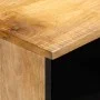Mesita de noche de madera maciza de mango rugosa 40x34x46 cm de , Mesitas de noche - Ref: Foro24-377466, Precio: 49,83 €, Des...
