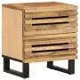 Solid rough mango wood bedside table 40x34x46 cm by , Nightstands - Ref: Foro24-377426, Price: 69,51 €, Discount: %