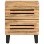 Solid rough mango wood bedside table 40x34x46 cm by , Nightstands - Ref: Foro24-377426, Price: 69,51 €, Discount: %