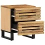 Solid rough mango wood bedside table 40x34x46 cm by , Nightstands - Ref: Foro24-377426, Price: 69,51 €, Discount: %