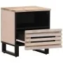 Solid bleached mango wood bedside table 40x34x46 cm by , Nightstands - Ref: Foro24-377472, Price: 47,24 €, Discount: %