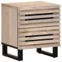 Solid bleached mango wood bedside table 40x34x46 cm by , Nightstands - Ref: Foro24-377432, Price: 51,87 €, Discount: %