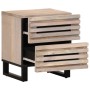 Solid bleached mango wood bedside table 40x34x46 cm by , Nightstands - Ref: Foro24-377432, Price: 52,28 €, Discount: %