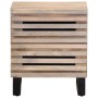 Solid bleached mango wood bedside table 40x34x46 cm by , Nightstands - Ref: Foro24-377432, Price: 52,28 €, Discount: %