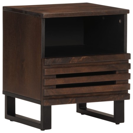 Mesita de noche de madera maciza de mango 40x34x46 cm de , Mesitas de noche - Ref: Foro24-377470, Precio: 45,21 €, Descuento: %
