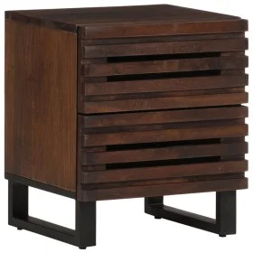 Solid mango wood bedside table 40x34x46 cm by , Nightstands - Ref: Foro24-377430, Price: 60,27 €, Discount: %
