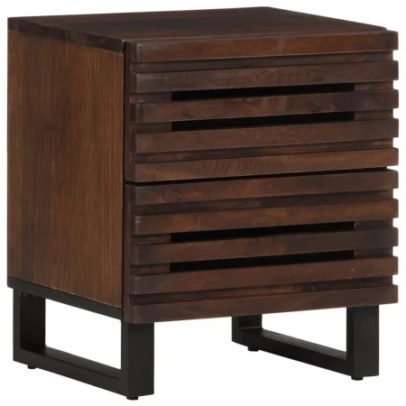 Mesita de noche de madera maciza de mango 40x34x46 cm de , Mesitas de noche - Ref: Foro24-377430, Precio: 60,50 €, Descuento: %