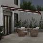 Manuelle ausfahrbare Markise mit Bordeaux-farbenen LEDs 400x350 cm. von , Markisen - Ref: Foro24-3214999, Preis: 437,32 €, Ra...