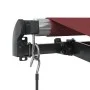 Manual retractable awning with burgundy LEDs 400x350 cm by , Awnings - Ref: Foro24-3214999, Price: 428,98 €, Discount: %