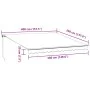 Manual retractable awning with burgundy LEDs 400x350 cm by , Awnings - Ref: Foro24-3214999, Price: 428,98 €, Discount: %